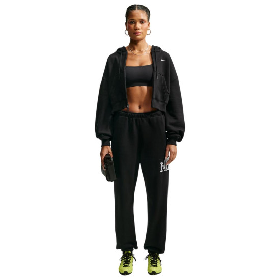 Nike Γυναικεία ζακέτα Studio Fleece Oversized Cropped Full-Zip Hoodie